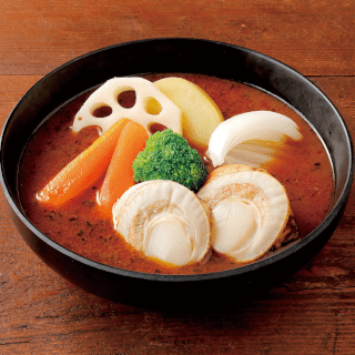 【レンジアップタイプ】ホタテと彩り野菜のスープカレー