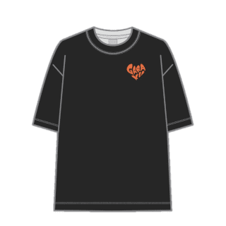 GARAKU　Tシャツ オレンジ（バックプリント付）L size